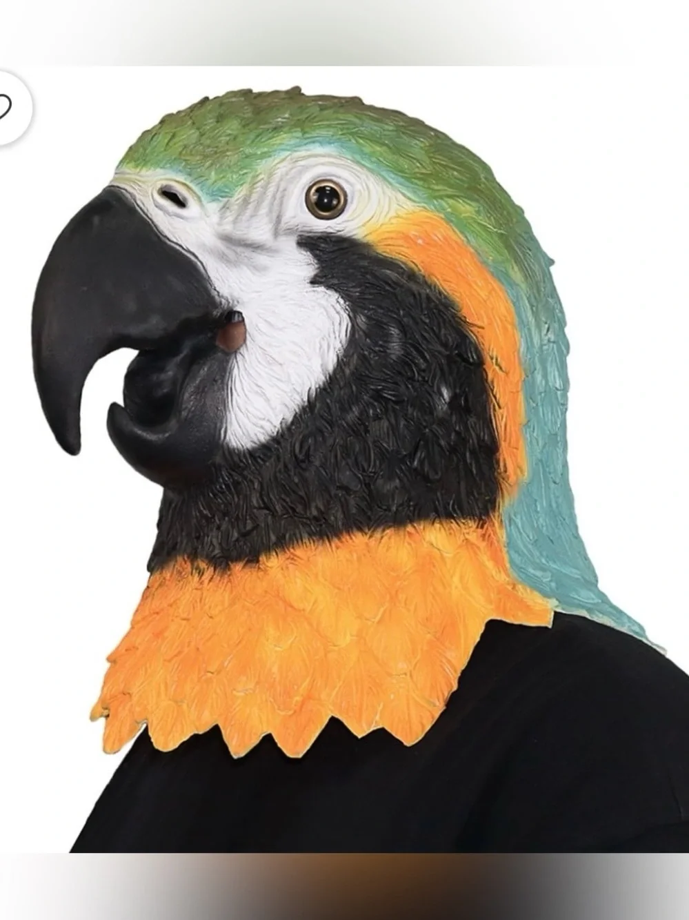 Cosfyte Macaw Parrot Full Head Latex Mask Bird Halloween Costume Carnival